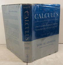 Calculus, Volume I, Tom M. Apostol, 1967, E-1...