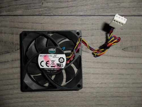 Cooler Master 12V 0.7A PWM 4-pin CPU Fan (70mm) (Black) - FA07015E12BMC