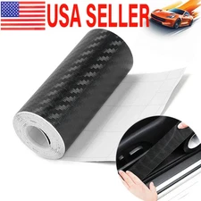 Carbon Fiber Car Sticker Protector Door Strip Sill Anti-scratch Tape 4inch*10ft