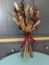Rich natural Winter Christmas Valentines  Dried Flower Bouquet 50cm