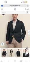    BROOKS BROTHERS 1818 Navy Blazer 44 Gold Buttons  Made in USA  Retail 898