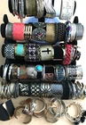 85+ HUGE Vintage Costume to Fashion Jewelry lot Bracelet CUFF Silver & Gold Tone