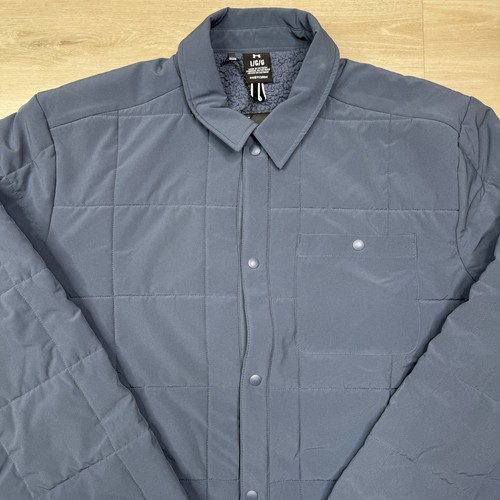 Under Armour UA Expanse Quilted Snap Closure Shacket -Blue- 1387030 Men's Size L - Picture 2 of 8