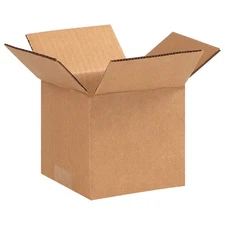 GRAINGER APPROVED 11K582 PK 25 Shipping Box,5x5x4 in 11K582