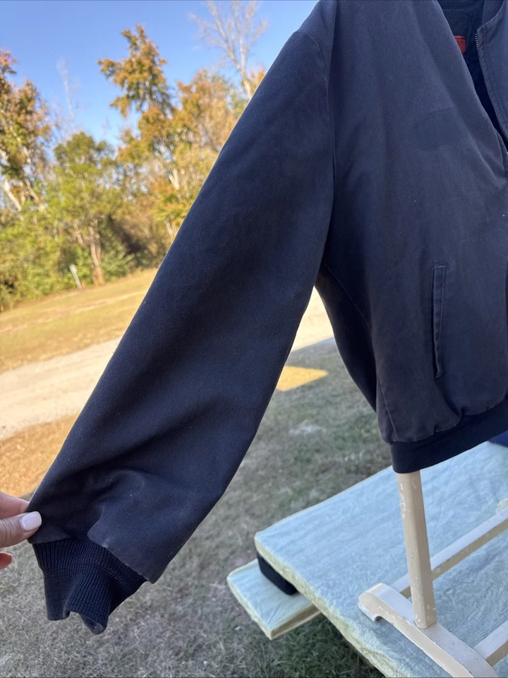 VTG Mens XL RED KAP Quilt Lined Full Zip Mechanic Bomber Work Boxy Jacket - Image 4 of 4