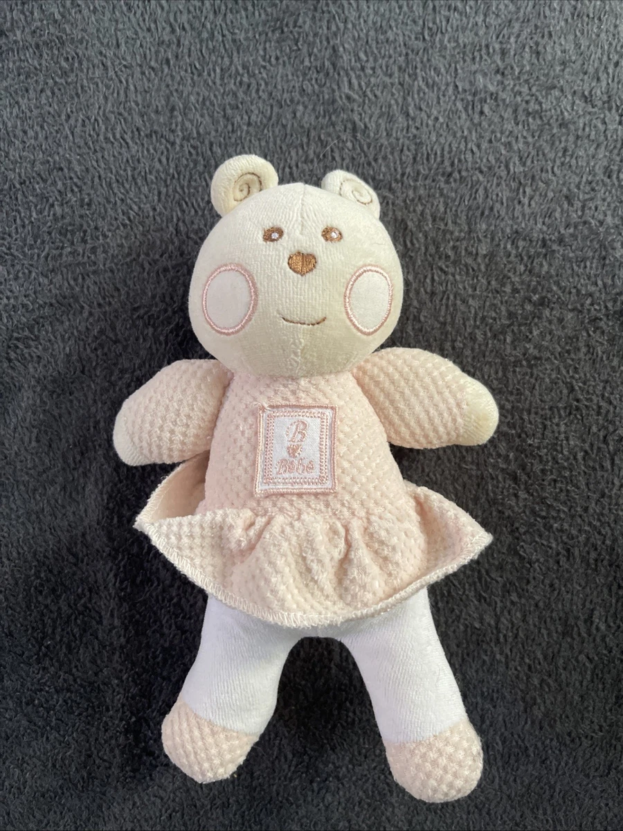 Peluche Ours Nounours Rose Vintage - La Pelucherie Champs Elysées Paris - 30cm