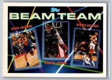 1992-93 Topps Kevin Johnson / Michael Jordan / Dennis Rodman Beam Team #3