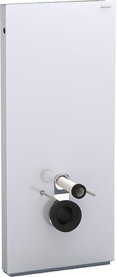 Geberit Sanitärmodul Monolith für Wand-WC 114cm Glas weiß