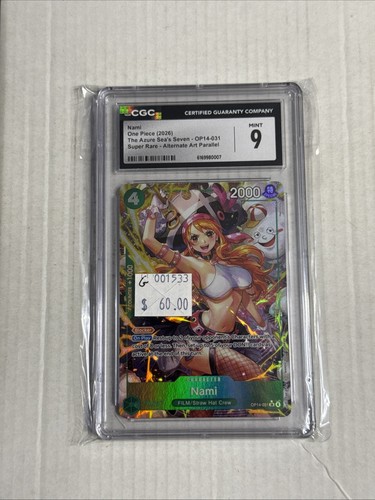 Nami (Alternate Art) graded CGC 9 for sale on eBay