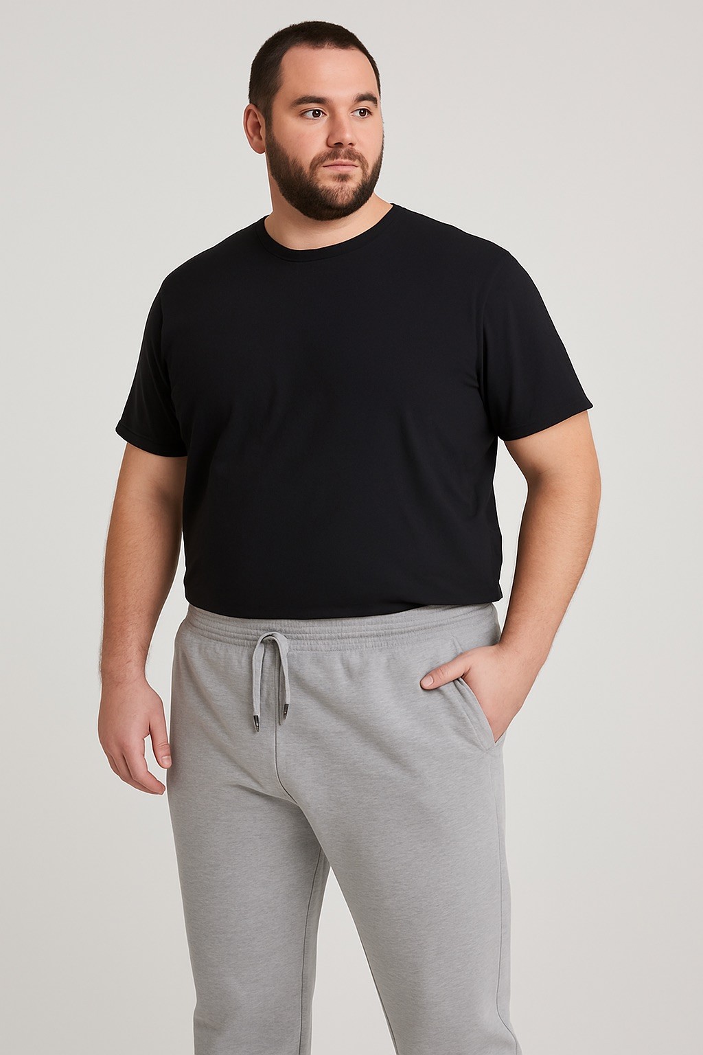 Sergio Tacchini Men’s Gray Jogger Sweatpants Size L | Zip Pockets Elastic Waist