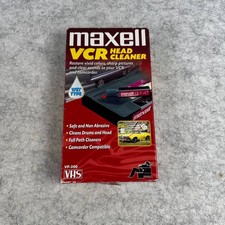 Maxell VCR Head Cleaner Wet Type VHS VP-200 Camcorder Compatible Vintage