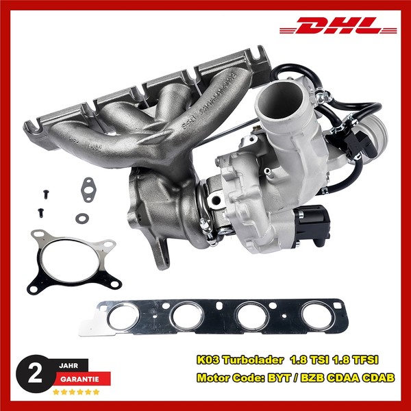 K03 Turbolader FüR Audi A3 TT VW Passat Skoda Yeti Seat Leon 1.8 Tfsi BYT BZB-image