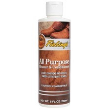 Fiebing's All Purpose Leather Cleaner Conditioner 8 Fl Oz Wax-Free Color Safe