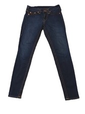 True Religion Women  s Jeans Halle Mid-Rise Super Skinny Made In USA
