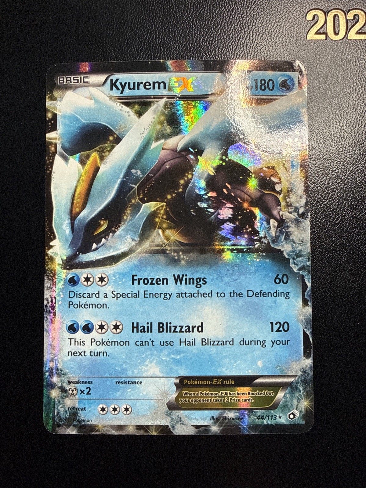 Kyurem EX 44/113 Holo Rare Legendary Treasure Pokemon Card