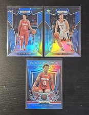 Lot of 3 - 2019-20 Panini Prizm Draft Picks Basketball Blue Prizm Parallels