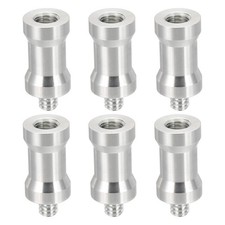 6pcs M8 Female to 1/4" Male Camera Spigot Screws Converter Tripod Adapter