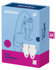 Menstruationstassen FEEL CONFIDENT transparent 15ml und 20ml 2er Set