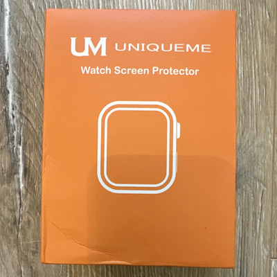 UNIQUE ME Watch Displayschutzfolie universal 3D Full Cover Easy Install Orange
