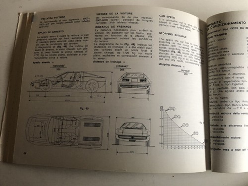 MASERATI MERAK AM 122 Uso e Manutenzione 1973 Utilisation Handbuch Manual BA - Picture 6 of 8