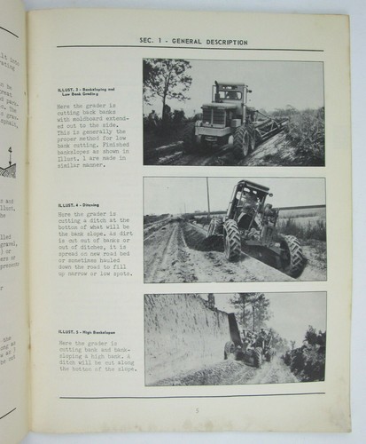 Original Adams Motor Grader No 660 Operators Manual Serial Number 1700 and Later - Picture 5 of 11