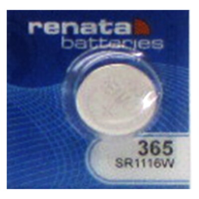 1 NEW RENATA 365 SR1116SW WATCH BATTERY