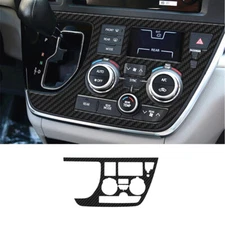 Carbon Fiber Radio/Climate Control Frame Cover Trim For Toyota Sienna 2015-2020