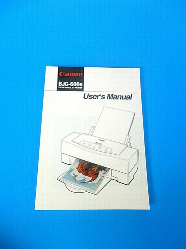 CANON BJC-600e Color Bubble Jet Printer User's Manual 1994 - Picture 3 of 5