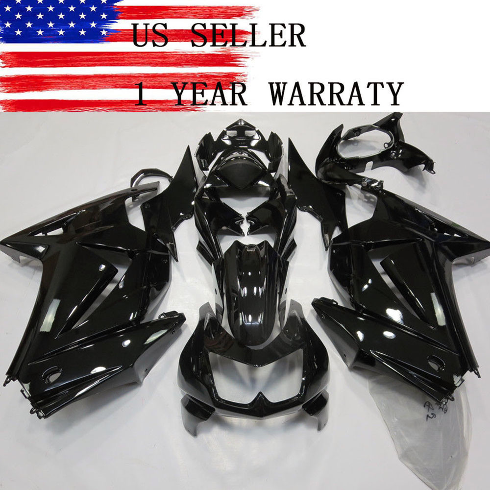 Glossy Vivid Black Fairing Kit for Kawasaki Ninja 250R 2008-2012 2009 2010 2011