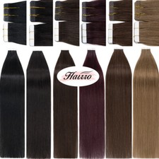 Invisible Tape In Double Drawn Human Hair Extensions Thick 100 Real Hairpiece