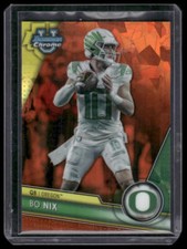 2023 Bowman University Chrome Sapphire #159 Bo Nix Orange Sapphire #/25