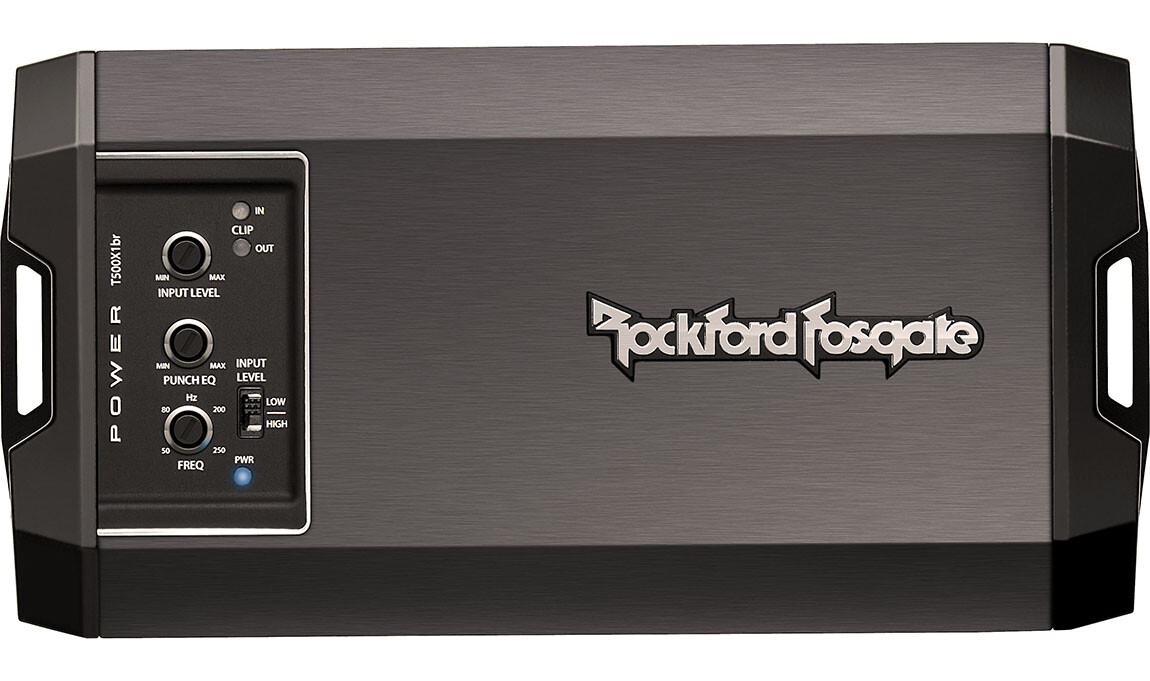 ROCKFORD FOSGATE POWER T500X1BR 500 WATTS RMS MONO CHANNEL CAR SUB