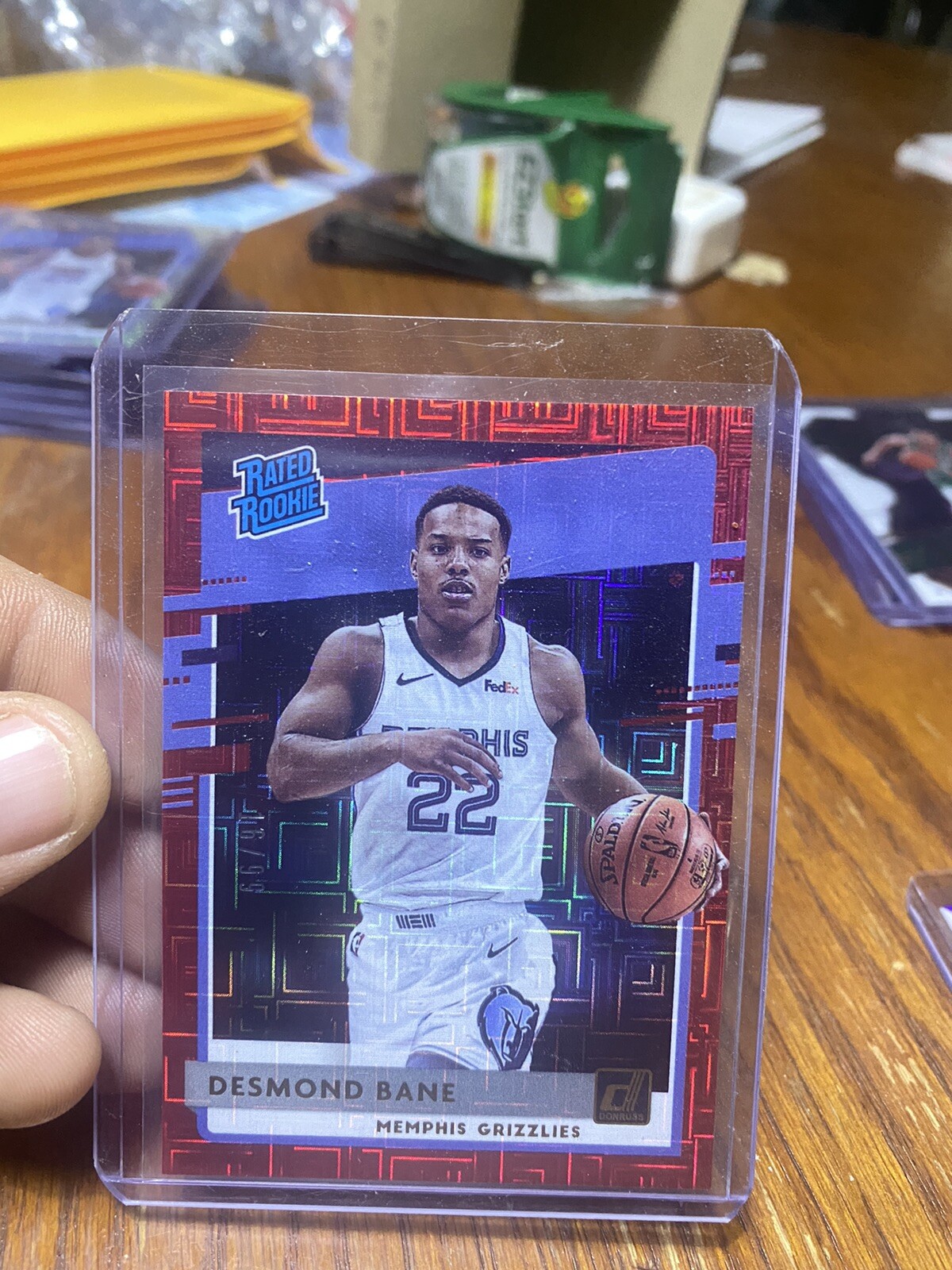 2020-21 Donruss Choice Desmond Bane Rated Rookie /99 Red Holo MINT Grizzlies🔥📈