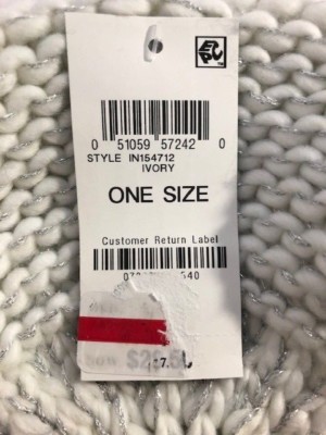 Women's NWT INC International Concepts Ivory Beanie ONE SIZE | eBay