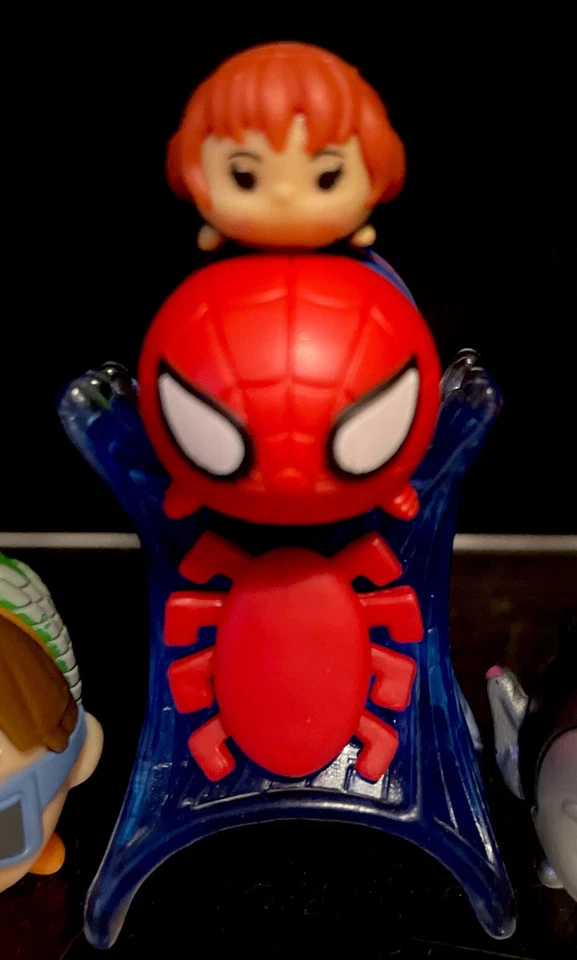 Disney Tsum Tsum Marvel Spider -Man 2 ~ W/ Accessory & Figures Lot Of 7 - Image 3 of 4