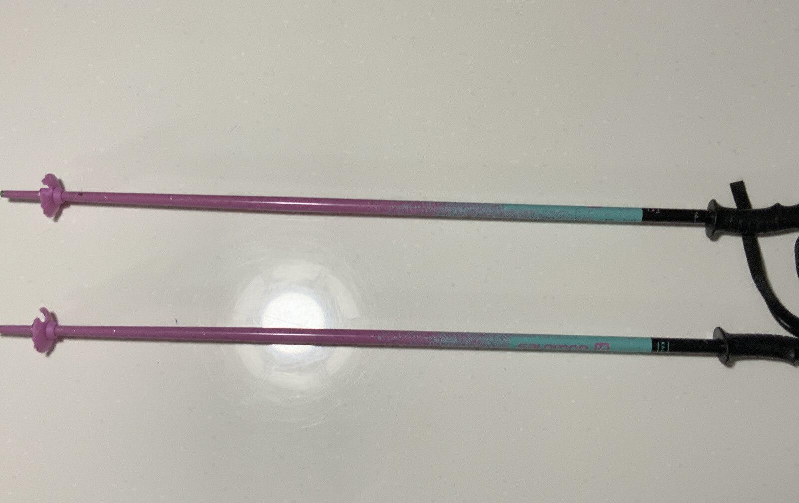 Bastoni Bastoncini Racchette Sci Salomon Bambina 90 Cm