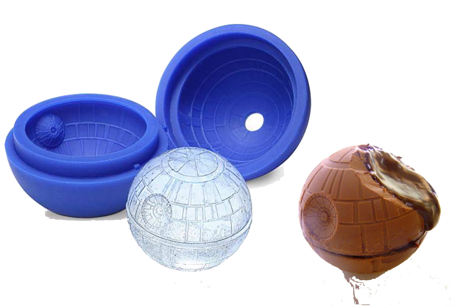 Форма для льда Star Wars Death Star Sphere с кубиками шоколада или желе из силикона 2090₽