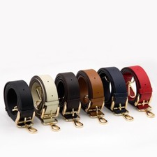 Genuine Wide Litchi Leather Shoulder Crossbody Replacement Adjustable Bag Strap