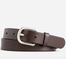 J.Crew Crewcuts Boys Leather Belt Dark Caramel Size M AW434
