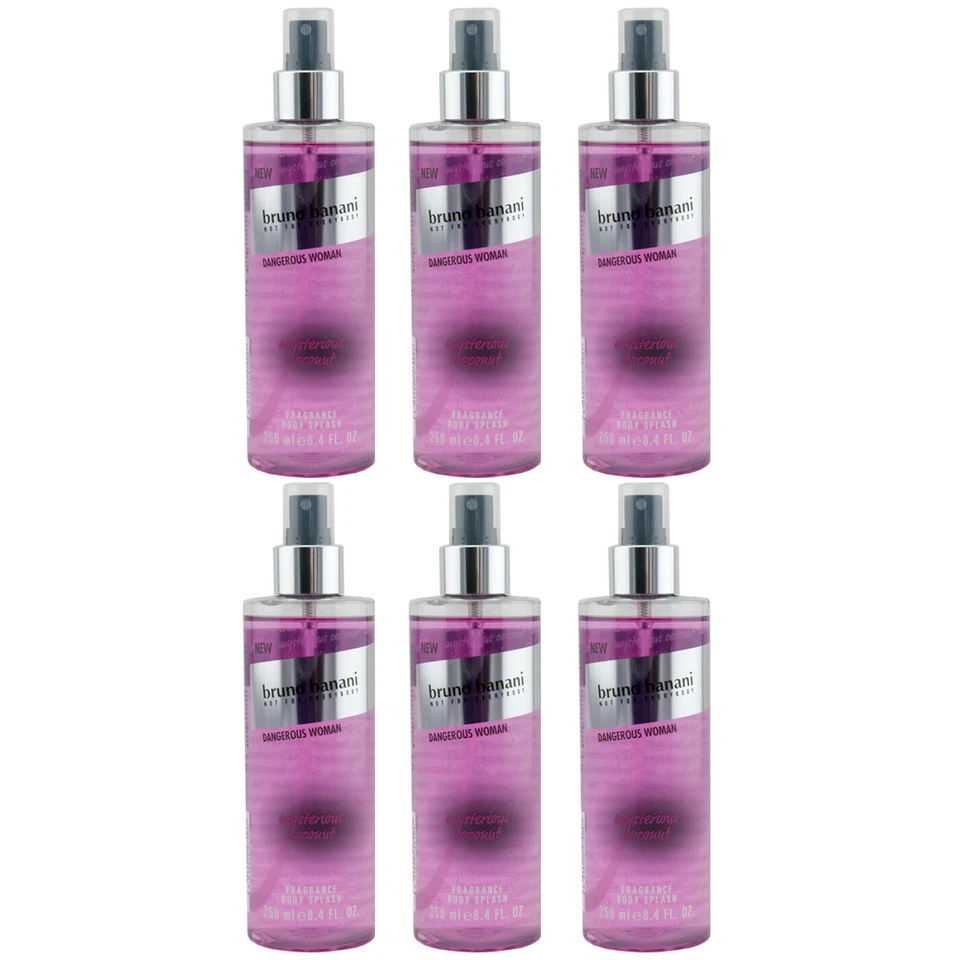 Bruno Banani Body Splash DANGEROUS WOMAN 6 x 250ml - mysterious coconut - Bild 1 von 1