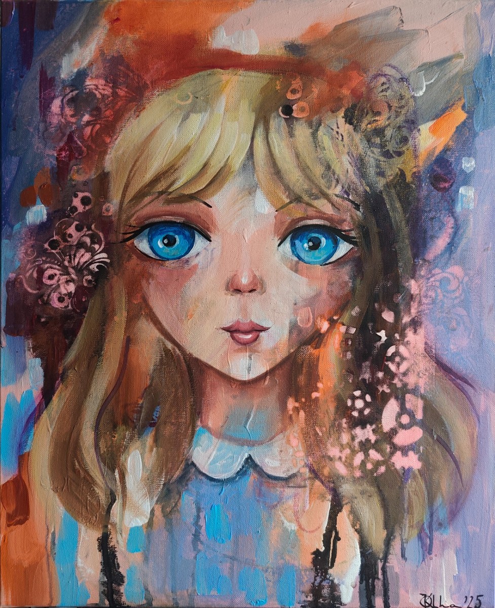 acrylic original painting on canvas handmade signed art with