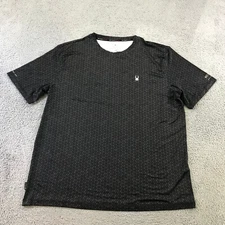 Spyder Swim Rash Guard Shirt Mens  Large Geometric Abstract UPF 30 Hiking l