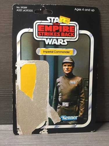 Star Wars IMPERIAL COMMANDER 41 BACK Kenner Original Cardback Vintage 1980