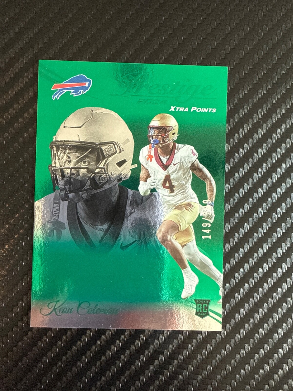 2024 Panini Prestige - Rookie Keon Coleman #339 Xtra Points Green 149/299 (RC)