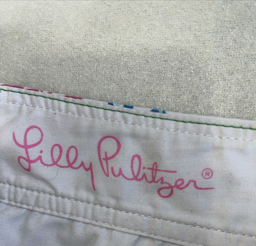 NWOT Women Sz 2 LILLY PULITZER Breakwater Blue The Walsh Shorts Pink - Picture 5 of 11