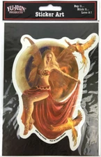 Fire Moon Fairy with Phoenix Nene Thomas Art Die-Cut Decal Sticker New