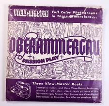 View-Master Oberammergau Passion Play 3 reel packet/booklet 1550-1552