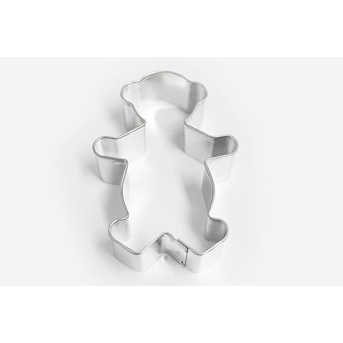 Cookie Cutter Teddy Bear Shape 7 x 4.5 x 2 cm Silver Color