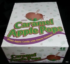 Tootsie Caramel Apple Pops Suckers Candy Lollipops Bulk Green Apple 48 Count Box