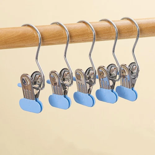 New 10PCS Space-Saving Clothes and Hat Storage Hook, Anti-Rust Clip Space-Saving - Picture 11 of 11